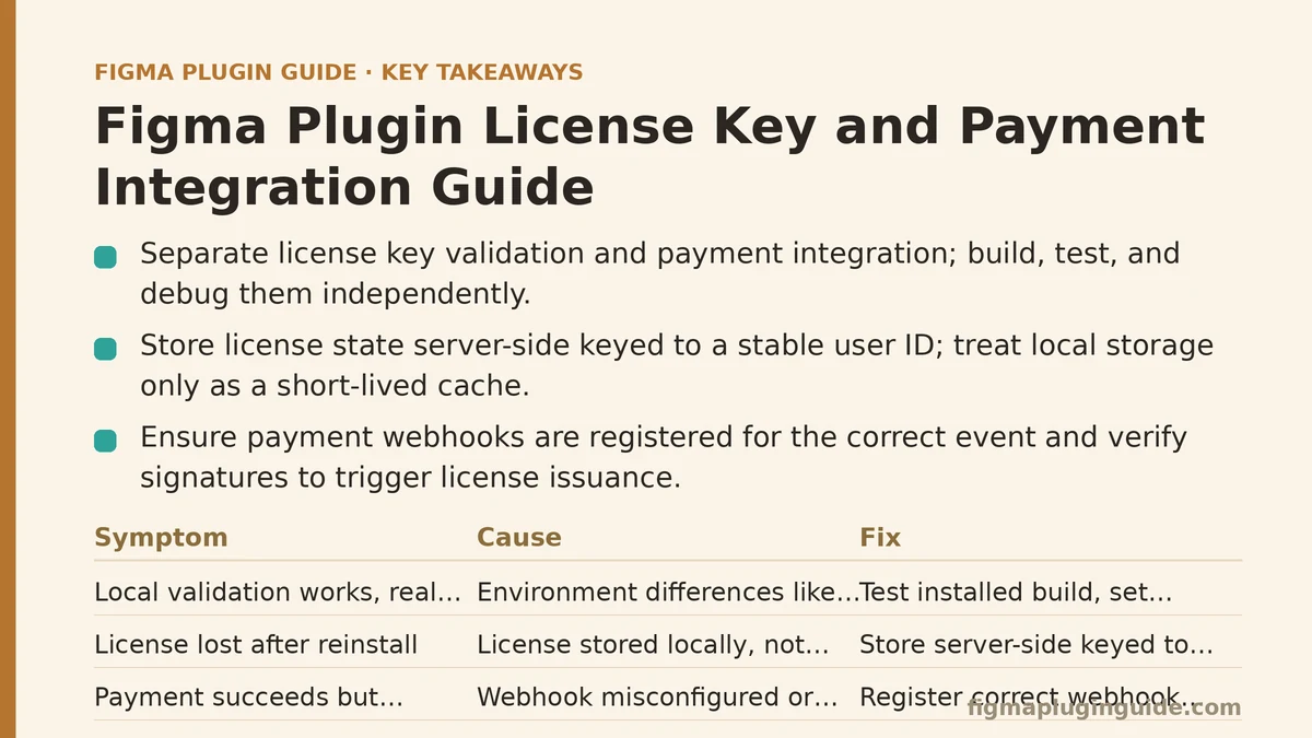 Figma Plugin License Key and Payment Integration Guide