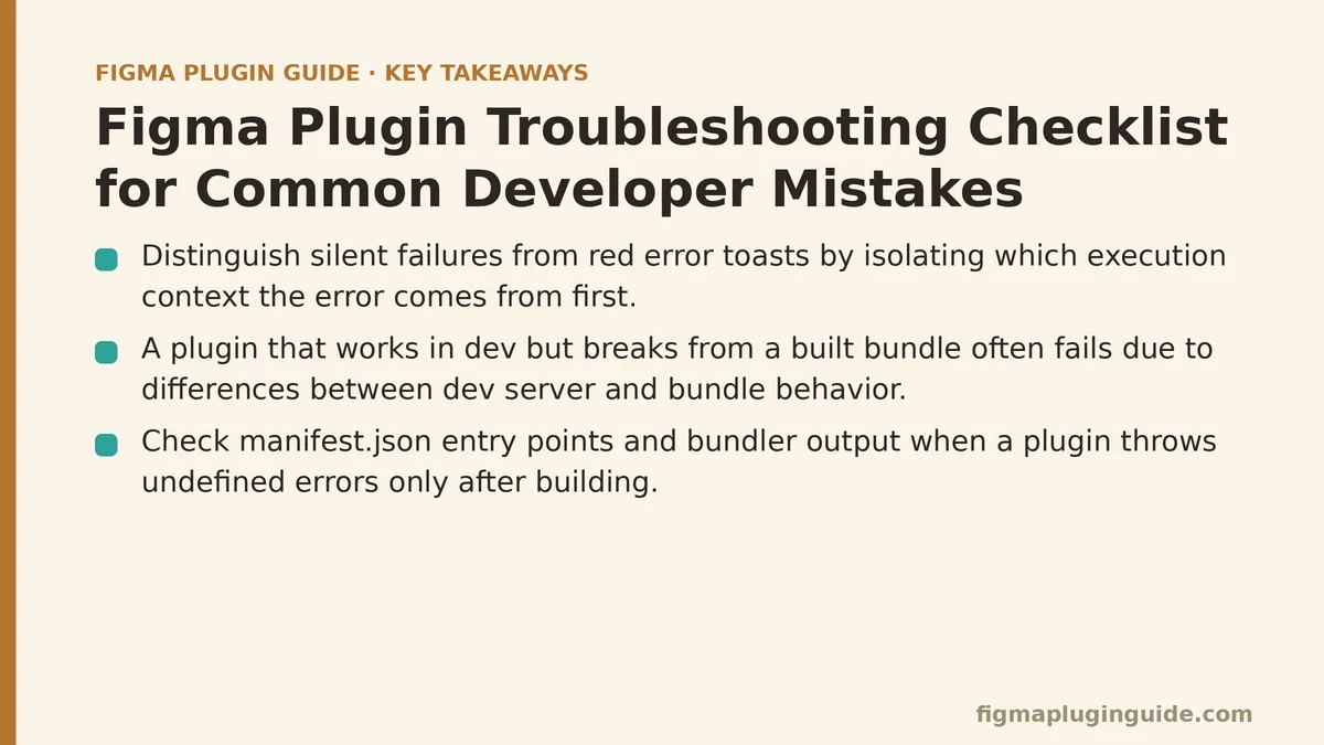 Figma Plugin Troubleshooting Checklist for Common Developer Mistakes