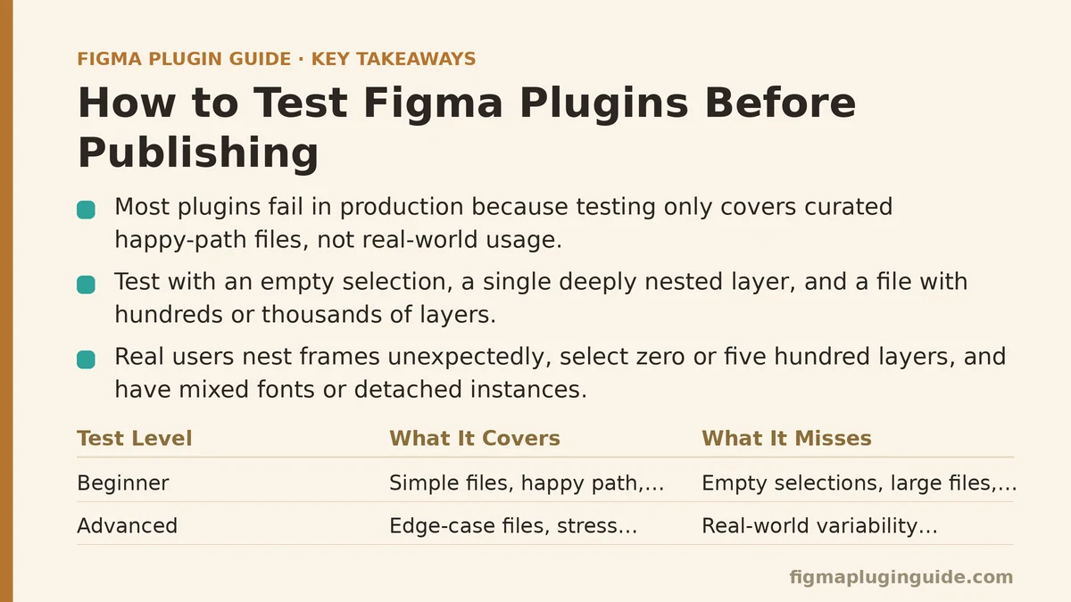 How to Test Figma Plugins Before Publishing